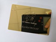 Επαγγελματικές κάρτες μετάλλων επιφάνειας καθρεφτών, πιστωτικές κάρτες μικρών επιχειρήσεων με το λογότυπο χαρακτικής