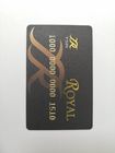 Οι παγωμένες επαγγελματικές κάρτες PVC με χρυσό φύλλο αλουμινίου γραμματοσήμων γραμμωτών κωδίκων το καυτό αποτυπώνουν τον αριθμό σε ανάγλυφο