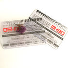 Σαφείς σκληρές πλαστικές επαγγελματικές κάρτες PVC που τυπώνουν την τυποποιημένη επιφάνεια 85.5x54x0.76mm