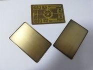 Κάρτες VIP μελών μετάλλων χαλκού ορείχαλκου συνήθειας με τη μεγάλη αυλάκωση τσιπ