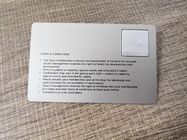 Βουρτσισμένη μέταλλο κάρτα Nfc N-tage213 τσιπ επαφών Rfid για την πόρτα