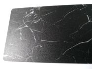 Φουσκάλα που ντύνει τη μαύρη παγωμένη μαρμάρινη επαγγελματική κάρτα 85x54mm