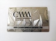 Το παγωμένο χαραγμένο ασήμι χαράζει τις επαγγελματικές κάρτες 85x54mm μετάλλων