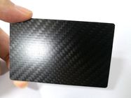 Σαφής Twill κάρτα μετάλλων RFID ινών NFC N-tage216 άνθρακα