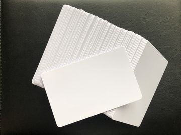 Λιανικές επαγγελματικές κάρτες Reprintable στιλπνά 85.5mm*54mm PVC CR80 κενές άσπρες