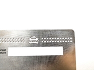 άσπρη υπογραφή λογότυπων περικοπών καρτών VIP μελών ταξί χάλυβα 85x54x0.5mm