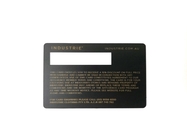 Ματ καλυμμένη χρυσός κάρτα ιδιότητας μέλους μετάλλων ανοξείδωτου με το λογότυπο συνήθειας