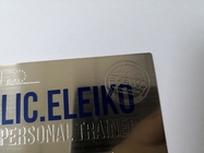 Επαγγελματική κάρτα από ανοξείδωτο ατσάλι με πινέλο, προσαρμοσμένη κενή ετικέτα επίσκεψης μετάλλου
