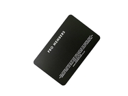Άσπρο λογότυπο τυπωμένων υλών Silkscreen καρτών ιδιότητας μέλους μετάλλων μεταλλινών μαύρο