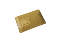 24K οι χρυσές επαγγελματικές κάρτες CR80 μετάλλων χαράζουν την εκτύπωση Silkscreen κώδικα λογότυπων QR