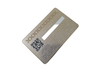 QR ασήμι μετάλλων VIP καρτών ιδιότητας μέλους επιτροπής υπογραφών κώδικα που παγώνουν