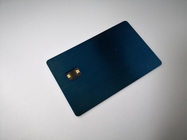 Προπληρωμένο RFID μπλε καρτών πορτοφολιών επαφών NFC μέταλλο που βουρτσίζεται έξυπνο