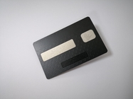 Το λέιζερ χαράσσει μετάλλων RFID καρτών τη ματ μαύρη χρεωστική κάρτα λωρίδων 4442 τσιπ μαγνητική