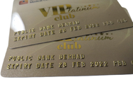 Προσαρμογή εκτύπωσης Όνομα κάρτας Pvc Ανάγλυφος αριθμός Χρυσή πιστωτική κάρτα