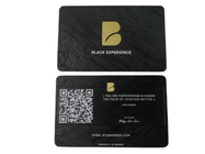 Επαγγελματικές κάρτες από μεταλλικό ορείχαλκο 85x54mm με λογότυπο Etch Plated Black Matte