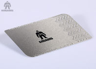 Ασημένιες μεταλλικές επαγγελματικές κάρτες Silkscreen ανοξείδωτου που τυπώνουν 85x54mm