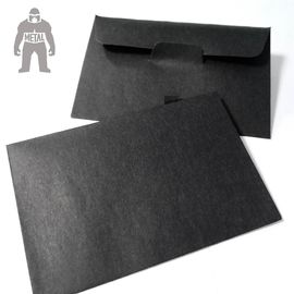 Άκαμπτος κάτοχος 90x60mm καρτών φακέλων Χριστουγέννων μαύρο τυπωμένο χρώμα έγγραφο 120gsm