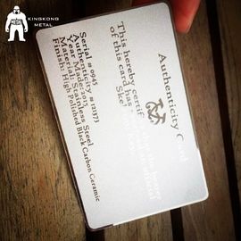 Το προσαρμοσμένο σχέδιο Deboss κατασκευασμένο τελειώνει τη VIP κάρτα επιχειρησιακής πίστωσης μετάλλων