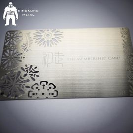 Χονδρική προωθητική ασημένια πιστωτική κάρτα μετάλλων συνήθειας μοντέρνη