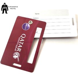 Χαραγμένο εξατομικευμένο ετικέττες ταξίδι εκτυπώσιμα 85*54mm αποσκευών ανοξείδωτου