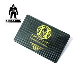 Τυπωμένο Silkscreen λογότυπο δελτίων ταυτότητας PVC δώρων ινών άνθρακα που προσαρμόζεται