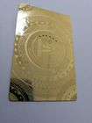 Πλαστική μετάλλων δικηγόρων κάρτα μετάλλων οδοντιάτρων χρυσή με την επίδραση 85x54mm καθρεφτών