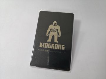 Μαύρη κάρτα 85x54mm επιχειρησιακών μελών μετάλλων υποβάθρου μεταλλινών ανοξείδωτου πολυτέλειας