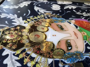 Διακοσμητικό σμάλτο χρωμάτων Cloisonne τέχνης τοίχων πλαισίων εικόνων μετάλλων ξενοδοχείων συνήθειας