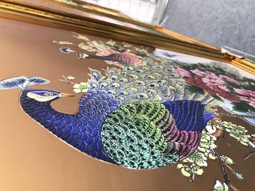 Διακοσμητικό σμάλτο χρωμάτων Cloisonne τέχνης τοίχων πλαισίων εικόνων μετάλλων ξενοδοχείων συνήθειας