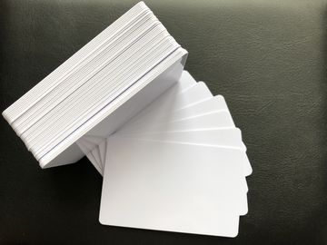 Λιανικές επαγγελματικές κάρτες Reprintable στιλπνά 85.5mm*54mm PVC CR80 κενές άσπρες