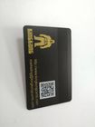 Ο κομψός ανοξείδωτου Μαύρος μεταλλινών 4442 τσιπ επαγγελματικών καρτών διπλός και τσιπ  1K