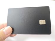 Ο κομψός ανοξείδωτου Μαύρος μεταλλινών 4442 τσιπ επαγγελματικών καρτών διπλός και τσιπ  1K