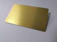 Το κενό βούρτσισε τις χρυσές επαγγελματικές κάρτες μετάλλων 0.8mm
