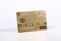 Καλυμμένη κάρτα ιδιότητας μέλους μετάλλων υψηλών σημείων χρυσός διαφανής