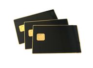 Λαμπρή χρυσή μαύρη εκτύπωση καρτών ιδιότητας μέλους μετάλλων με το τσιπ