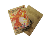 χρυσός μετάλλων Vmax DX GX Pokemon καρτών συλλογής Charizard πάχους 0.4mm που καλύπτεται
