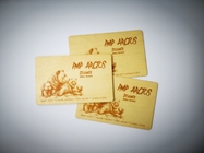 Χαραγμένη λέιζερ επιχειρησιακή ξύλινη κάρτα NFC  1K 13.56mhz