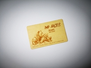 Χαραγμένη λέιζερ επιχειρησιακή ξύλινη κάρτα NFC  1K 13.56mhz