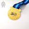 Αστείο χαραγμένο συνήθεια χρυσό μετάλλιο μετάλλων, μετάλλια καλαθοσφαίρισης για πολυ λειτουργικό παιδιών