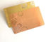 Βουρτσισμένο χρυσό μεταλλικό αποτυπωμένο σε ανάγλυφο δημοφιλές δημιουργικό επιχειρησιακό δώρο επαγγελματικών καρτών