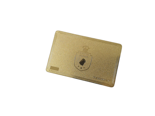 χρυσός μετάλλων επιτροπής υπογραφών κώδικα VIP καρτών QR ιδιότητας μέλους 0.8mm που παγώνουν