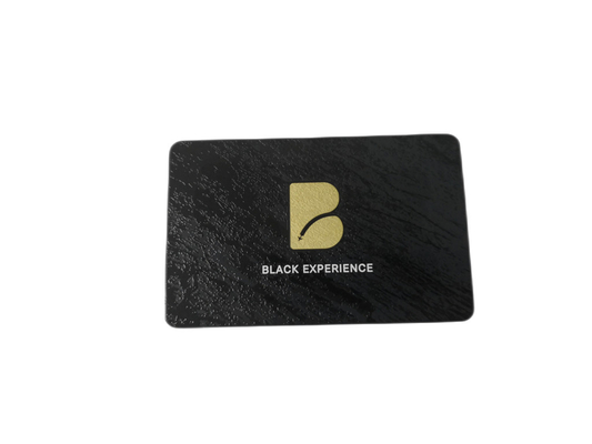 Επαγγελματικές κάρτες από μεταλλικό ορείχαλκο 85x54mm με λογότυπο Etch Plated Black Matte