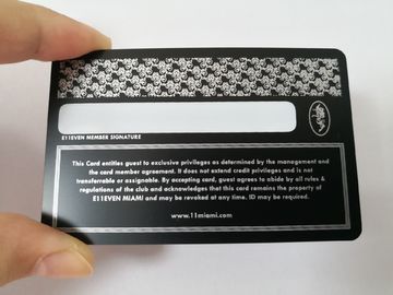 0.5mm πολυτέλειας μεταλλινών ίνα άνθρακα επαγγελματικών καρτών μετάλλων που διαμορφώνεται μαύρη